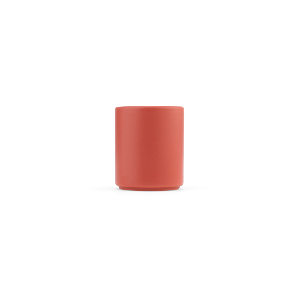 Petit mug personnalisable céramique 75ml Tiber 75 Rouge Mate
